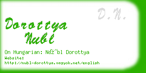 dorottya nubl business card